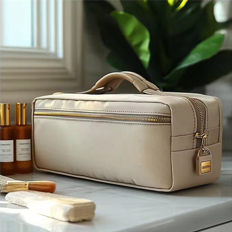 Bolsa de cosméticos de poliéster para almacenamiento para viajes