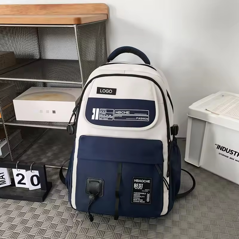 Bolso escolar informal de moda, impermeable y de gran capacidad