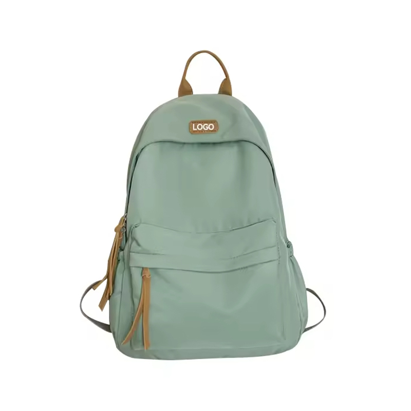 Bolso escolar informal de nailon, sencillo y de gran capacidad