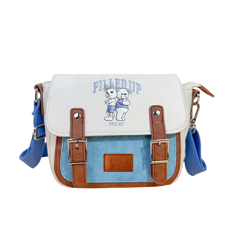 Bolso bandolera Teddy Island con diseño color block y hebilla