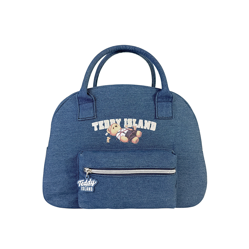 Bolso con asa de gran capacidad y tejido vaquero duradero