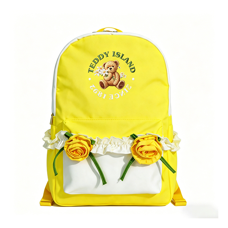 Excursión familiar Teddy Mochila floral para padres e hijos